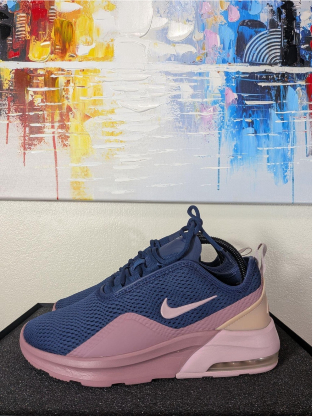 Nike Air Max 270 Shoes Womens Size 8.5 Blue Pink Colorblock Sneakers A00352-400